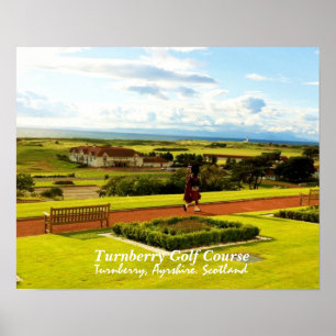 Turnberry golfbana, Skottland affisch