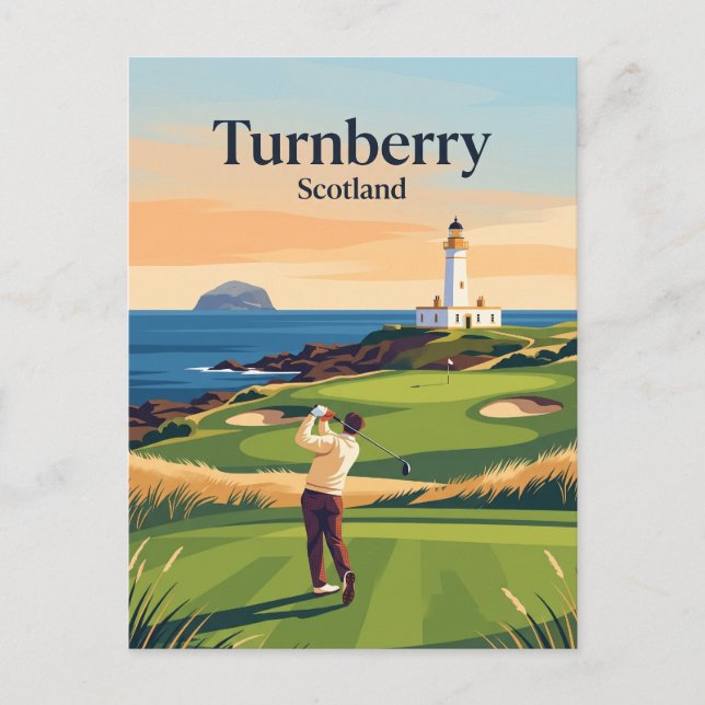 Turnberry Skottland Vykort (Framsida)