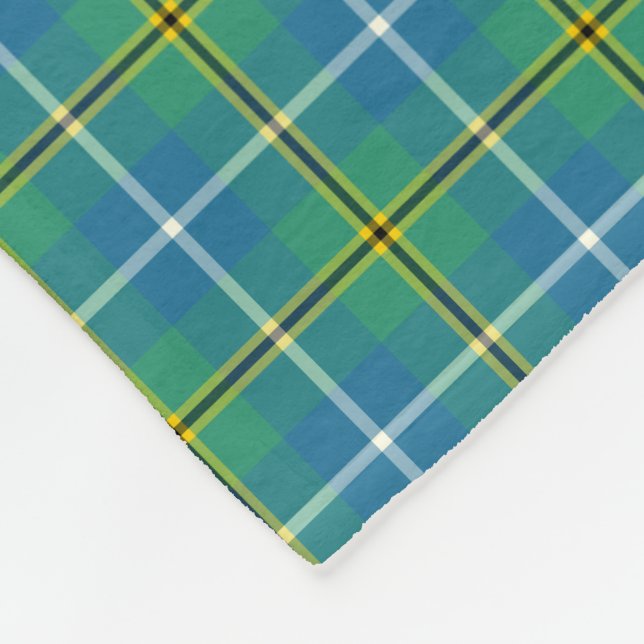 Turnbull Ancient Hunting Tartan Monogram Fleecefilt (Hörn)