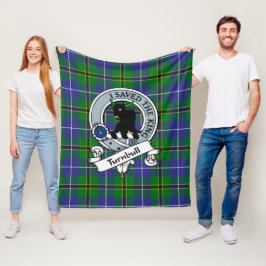 Turnbull Hunting Klan Badge Tartan Play Fleecefilt