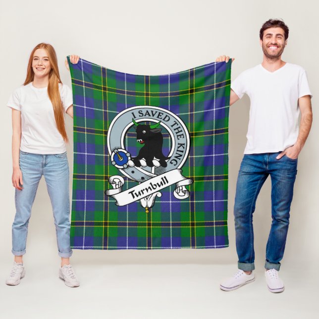 Turnbull Hunting Klan Badge Tartan Play Fleecefilt (På plats)