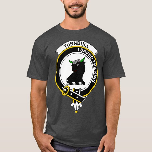 Turnbull Jackar Arm Family Crest T Shirt (Framsida)