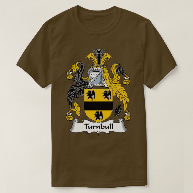 Turnbull Jackar Arm Family Crest T Shirt (Design framsida)