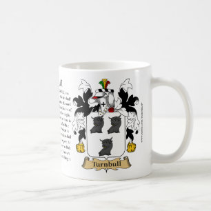 Turnbull, ursprung, det menande och vapenskölden kaffemugg