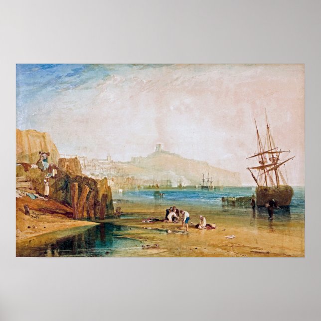 Turner - Boys Catching Crabs, Scarborough Town Poster (Framsidan)