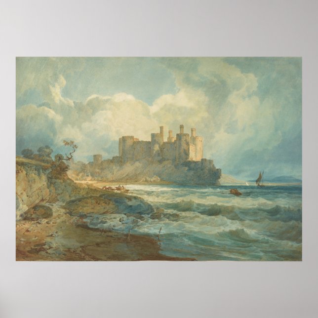 Turner - Conway Castle, North Wales (1798) Poster (Framsidan)