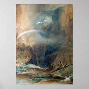 Turner - Djävulen Bridge, St Gotthards pass Poster