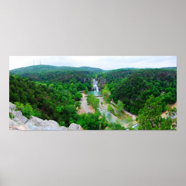Turner Falls Area Bird's-Öga View - I (Färg Satu) Poster (Framsidan)