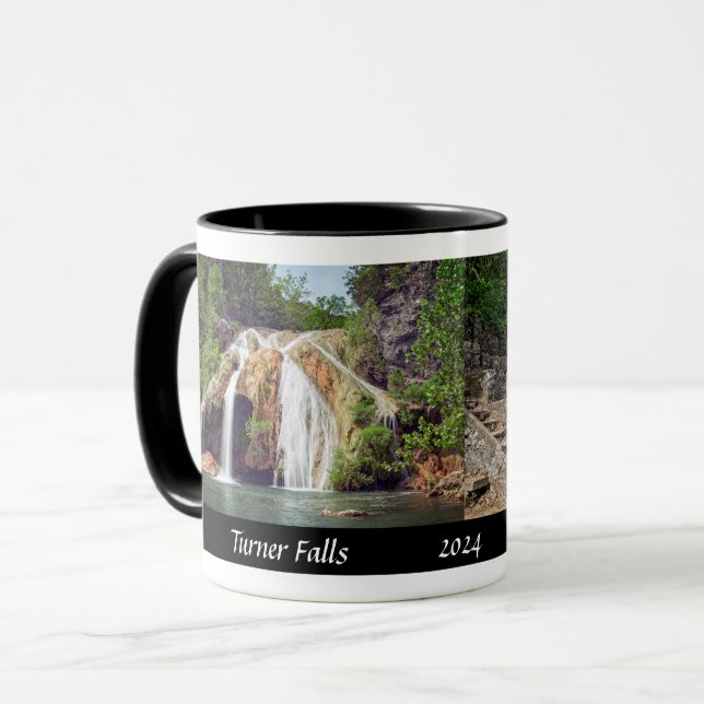 Turner Falls & Collings Castle Oklahoma - Designer Mugg (Framsida vänster)