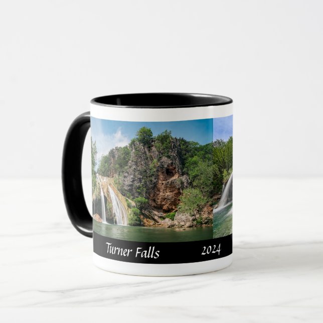 Turner Falls Oklahoma - Designerkaffe Mugg (Framsida vänster)