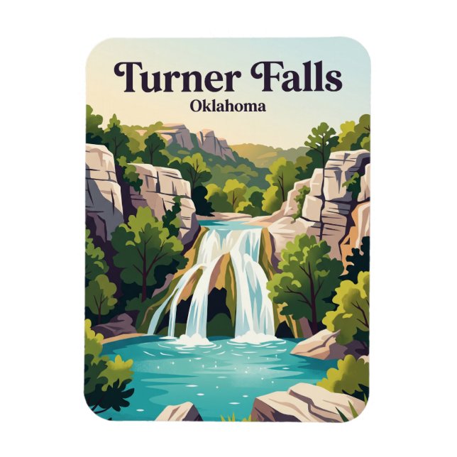 Turner Falls Oklahoma Magnet (Vertikal)