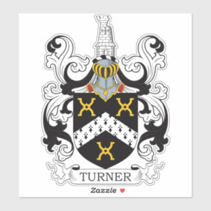 Turner Family Crest Klistermärken
