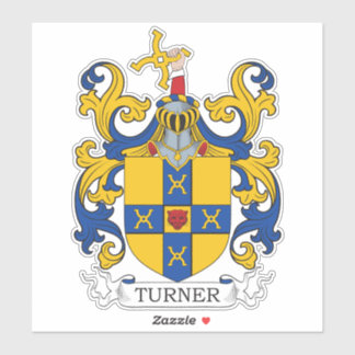 Turner Family Crest Klistermärken