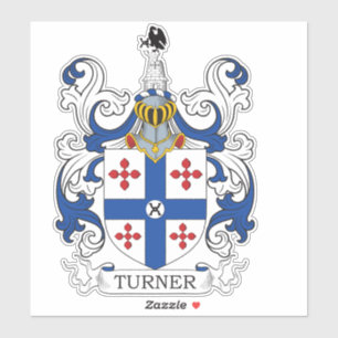 Turner Family Crest Klistermärken