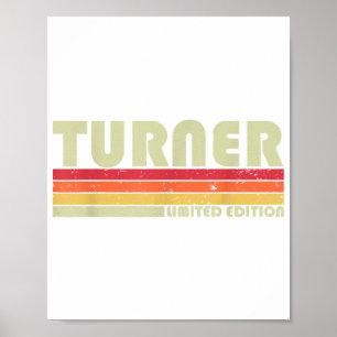 TURNER Funny yrkestitel Yrke Birthday Worker Poster