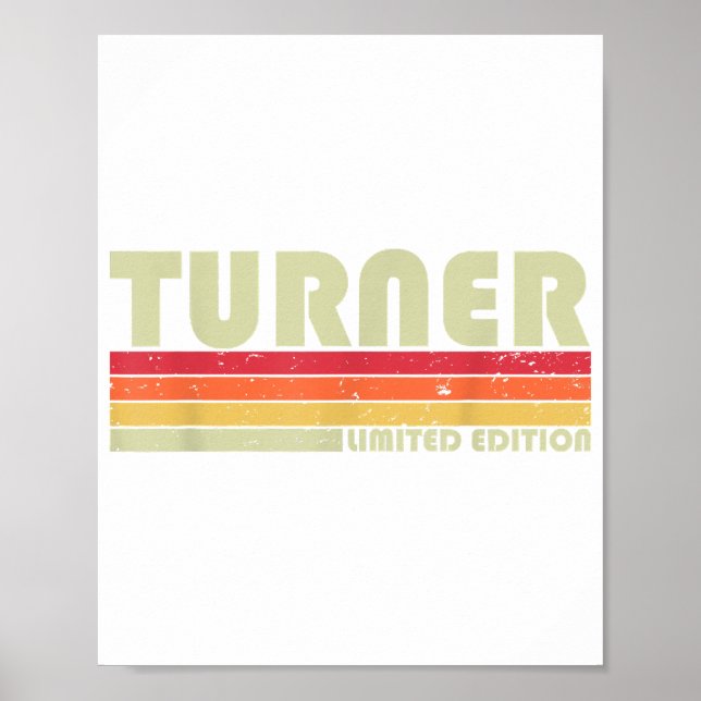 TURNER Funny yrkestitel Yrke Birthday Worker Poster (Framsidan)