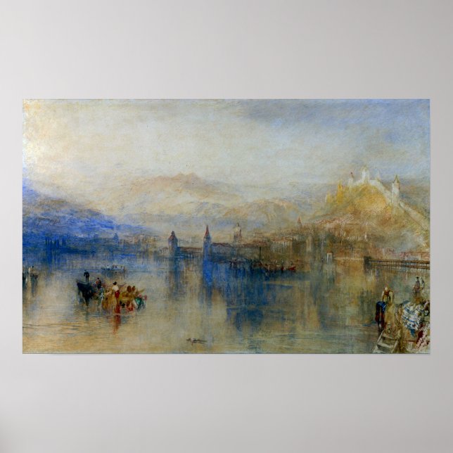 Turner - Luzern från sjön Poster (Framsidan)