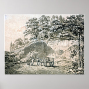 Turner - Man med häst och konst i stenbrott Poster