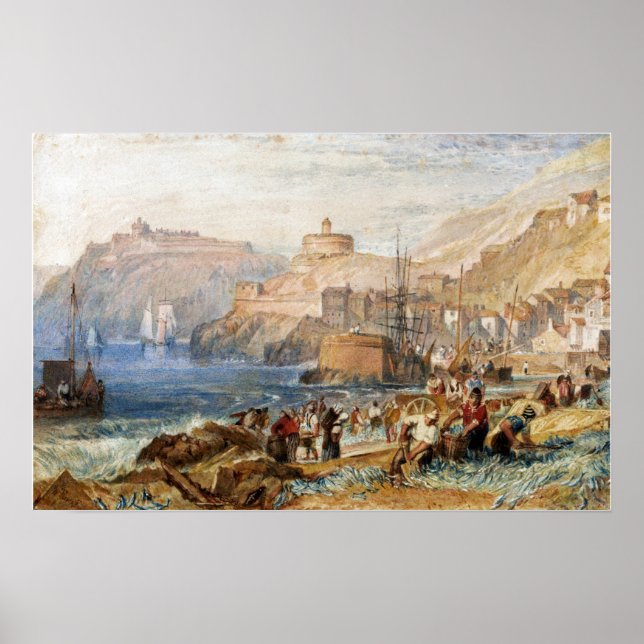 Turner - Sankt Mawes Cornwall Poster (Framsidan)