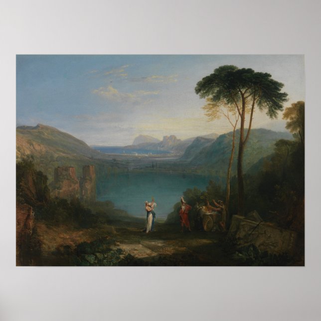 Turner - Sjö Avernus Aeneas och Cumaean Sybil Poster (Framsidan)