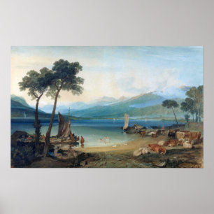 Turner - Sjö Genève och Mont Blanc Poster