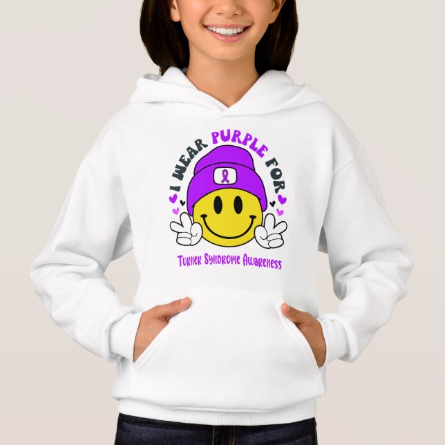 Turner Syndrome Awareness Ribbon Support-gåvor T Shirt (Framsida)