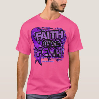 Turner Syndrome - medvetenhet Ribbon Faith Over Fe T Shirt