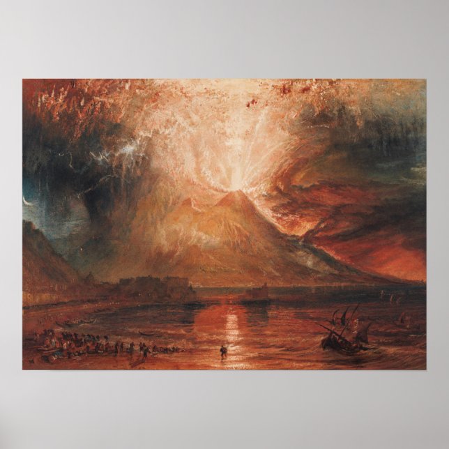 Turner - Vesuvius in Eruption Poster (Framsidan)
