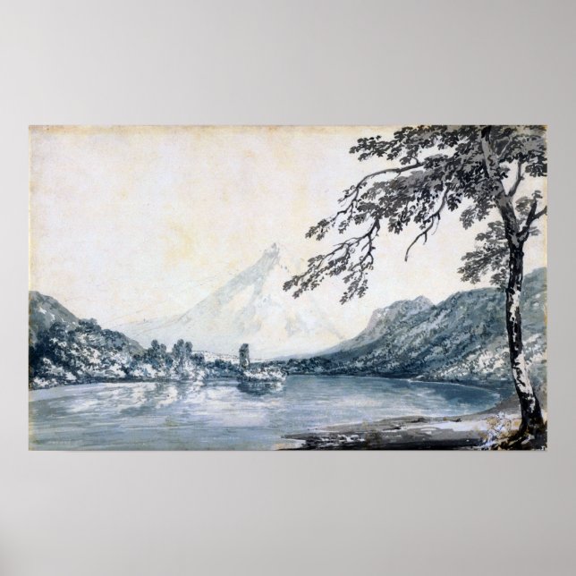Turner - Vid Aar mellan Unterseen & Brienzsjön Poster (Framsidan)