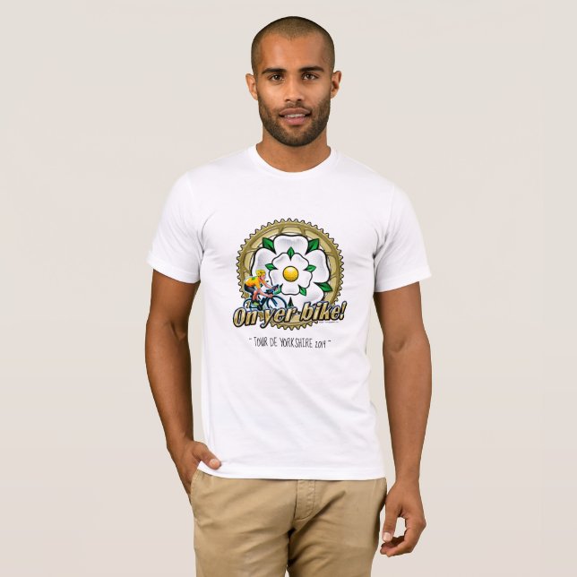 Turnera ` 2019 för de Yorkshire på den yer-cykel' T Shirt (Hel framsida)