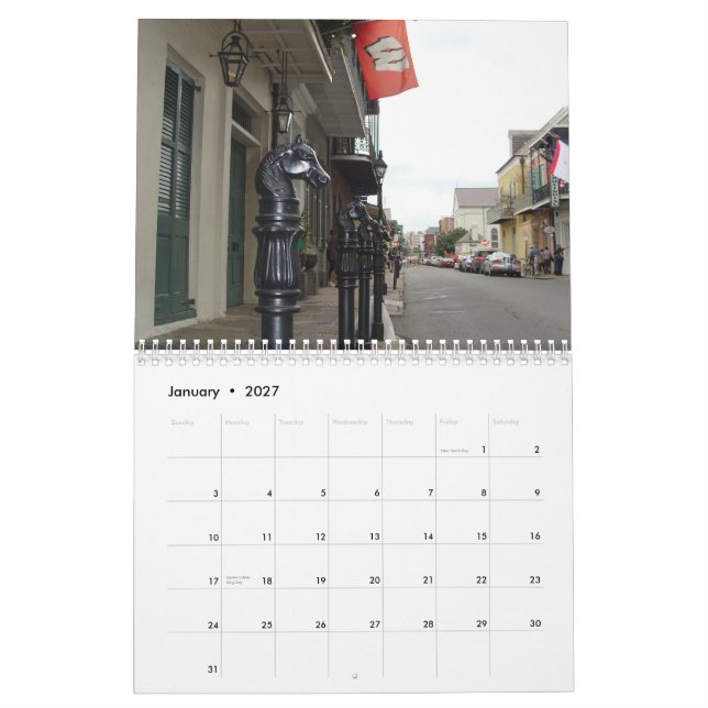 Turnera av fransk inkvarterar - kalender 2010 (Jan 2027)