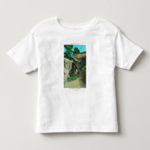 Turnera bussen under den ärke- stenen på t-shirt