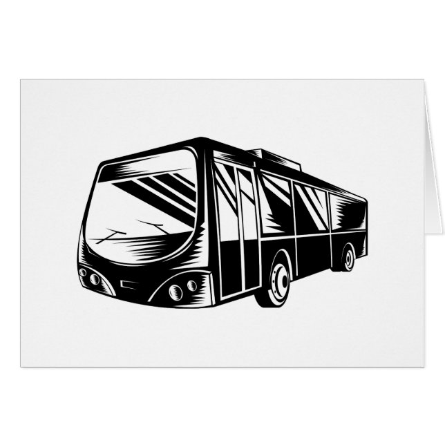 turnera busslagledaretransport hälsningskort (Framsidan Horizontal)