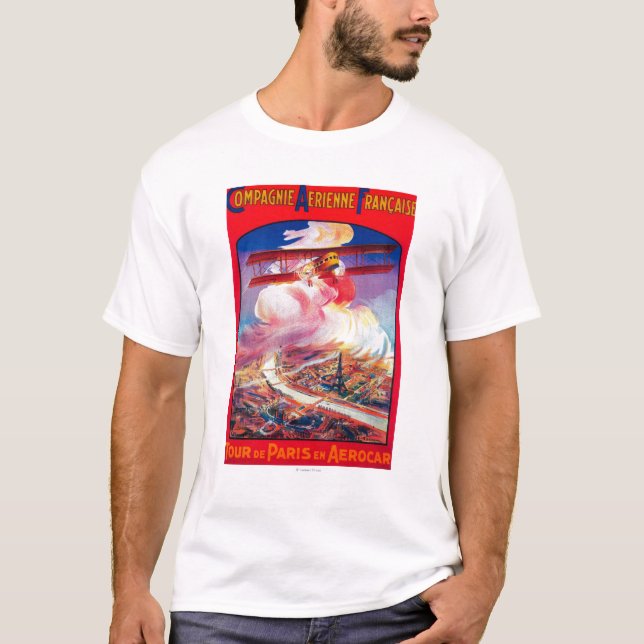 Turnera De Paris, frankrike i Aerocar PosterEurope Tee Shirt (Framsida)