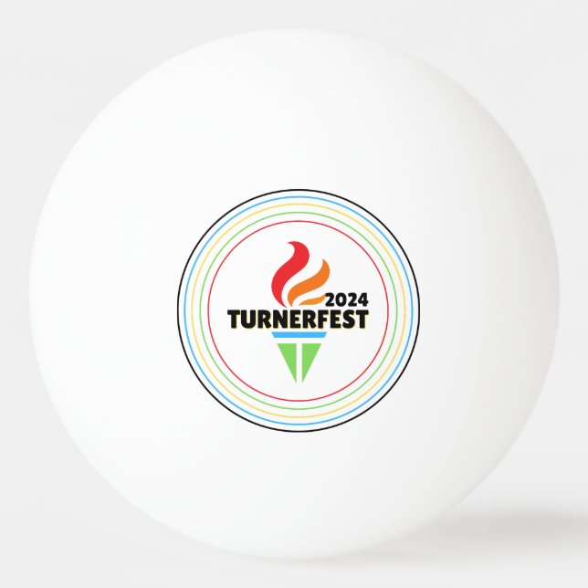 TurnerFest 2024 ping pong boll (Framsidan)