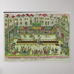 Turnering under vilken Henri II Poster