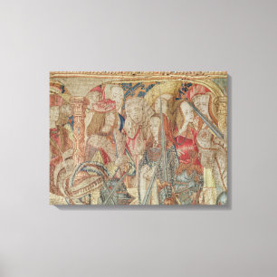 Turneringen, vertikal vävstoltapestry canvastryck