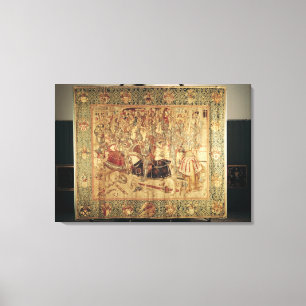 Turneringen, vertikal vävstoltapestry canvastryck