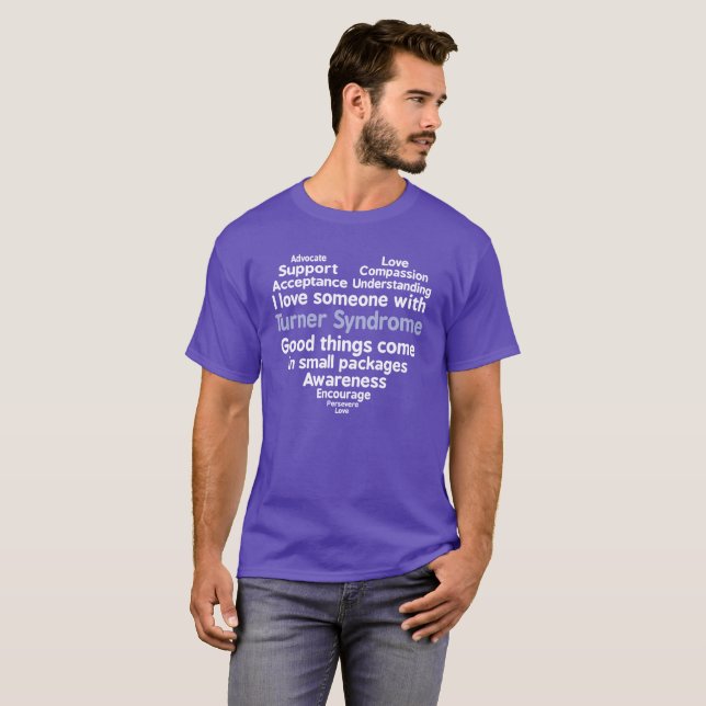 Turnersyndrommedvetenheten älskar jag någon med t shirt (Hel framsida)