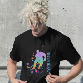Turngradient för vintersporthockeyspelare t shirt