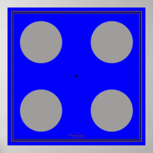 Turning av bruna optiska Illusion Poster