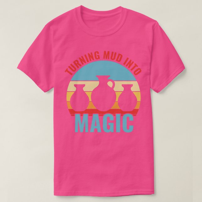 Turning av Lera till Magic Pottery Funny Clay Cera T Shirt (Design framsida)