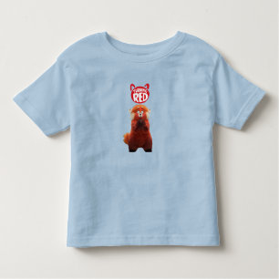 Turning av Rosa Red Bear Cute T Shirt
