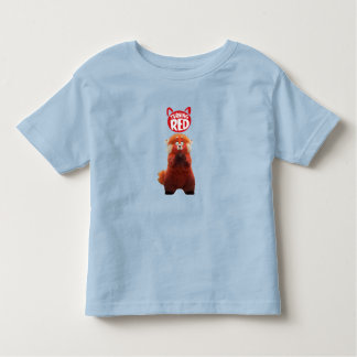 Turning av Rosa Red Bear Cute T Shirt