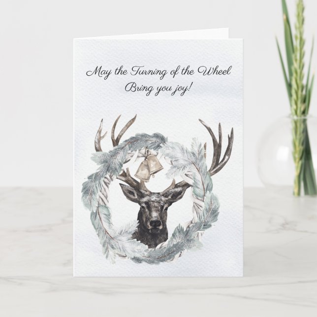 Turning of the Wheel Yule Greeting Card Helgkort (Framsida)