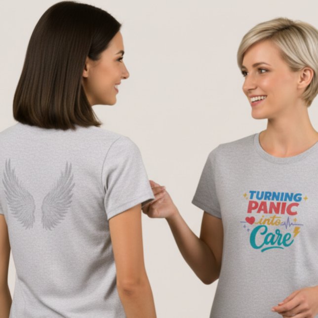 Turning Panic into Care Frontline Nurse T-Shirt (Skapare uppladdad)