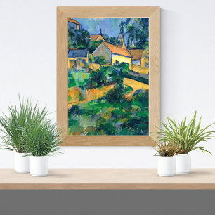 Turning Road i Montgeroult Paul Cezanne Poster