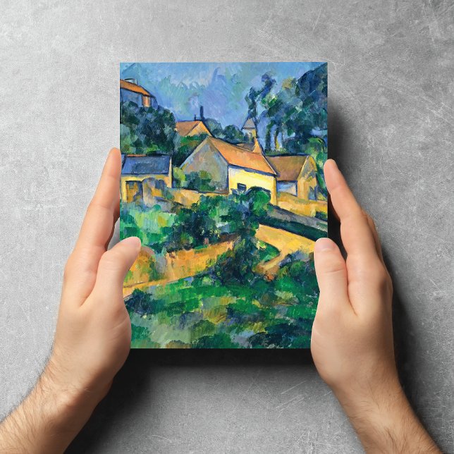 Turning Road Montgeroult Paul Cézanne Vykort (Skapare uppladdad)