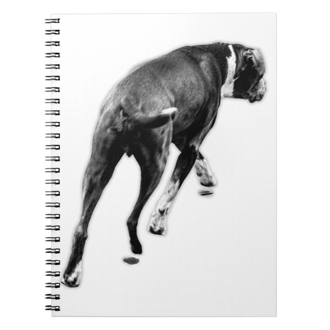 Turning Thoughts - Monochrome Pet Study Anteckningsbok (Framsidan)