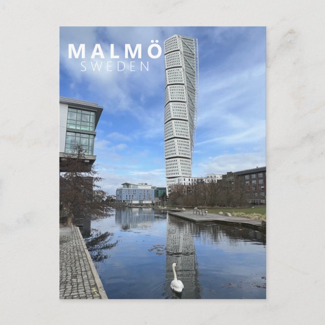 Turning Torso City Malmö Sverige Skandinavien Mode Vykort (Framsida)